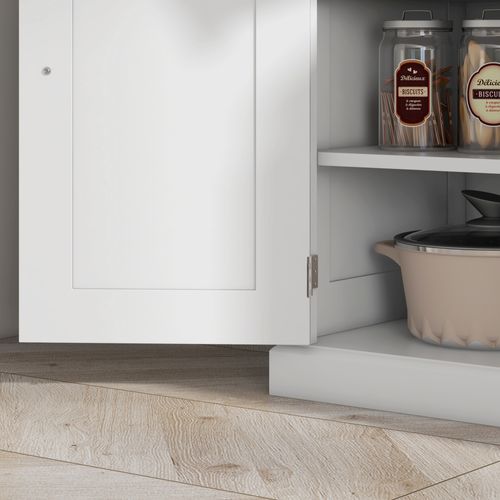 Buffet Haut Multi-rangement - 4 Portes, Grand Tiroir