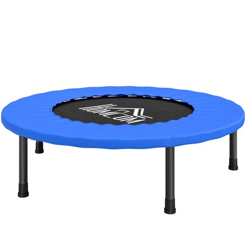 Mini Trampoline De Fitness Dia. 81cm Max. 100kg Noir Bleu