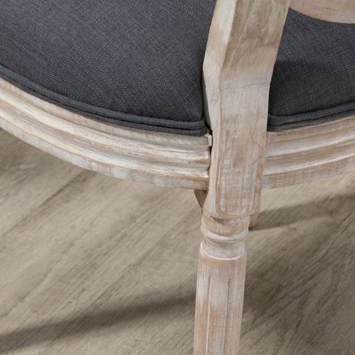 Lot De 2 Chaises Médaillon Louis Xvi Cannage Et Aspect Lin