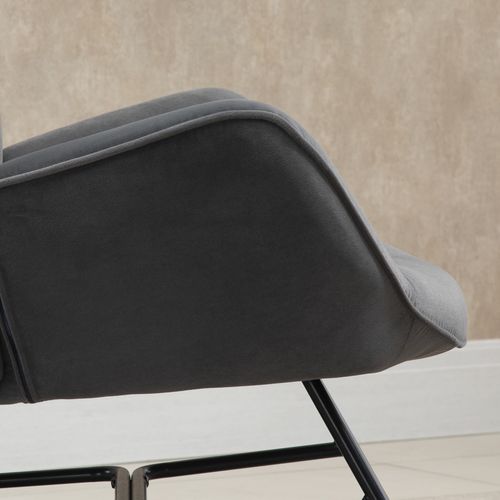 Fauteuil à Bascule Oreilles Grand Confort Aspect Velours