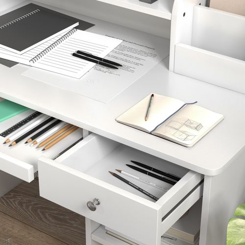 Bureau Enfant Multi-rangement - Ensemble Bureau, Chaise, Étagère