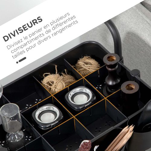 Desserte De Cuisine Multi-rangement Acier Abs