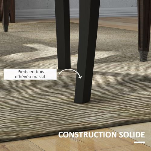 Lot De 2 Chaises Style Chesterfield Lin Anthracite