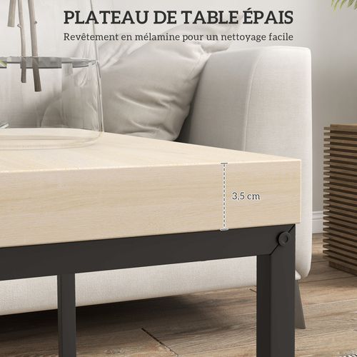 Lot De 2 Tables Basses Gigognes Carrées Encastrables