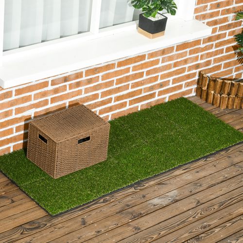 Gazon Artificiel Synthétique Set De 10 Dalles Carreaux 30 X 30 Cm