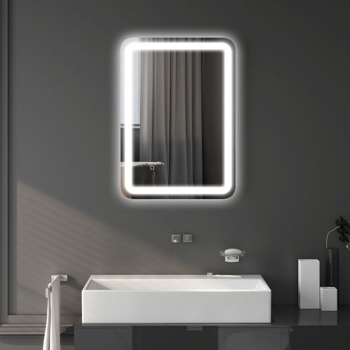 Miroir Lumineux LED 35w Antibué Réglable Interrupteur Tactile
