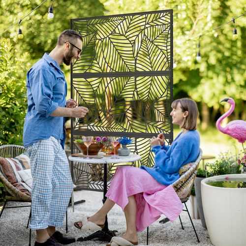 MTART Brise-vue En Métal De 183 Cm H X 120 Cm - Brise-vue