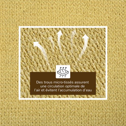 Voile D'ombrage Rectangulaire 6l X 4l M Hdpe