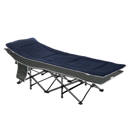 Lit De Camp Lit D'appoint Pliable Avec Sac Matelas Oxford Métal