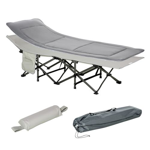 Lit De Camp Lit D'appoint Pliable Avec Sac Matelas Oxford Métal