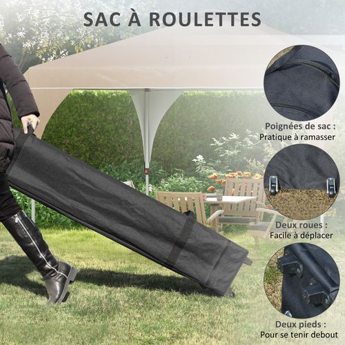 Tonnelle Barnum Pop-up Pliant 3 X 3 M Sac De Transport Beige