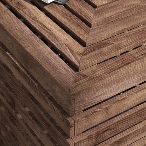 Pied De Parasol Coffre De Rangement Table Basse 3 En 1 Bois