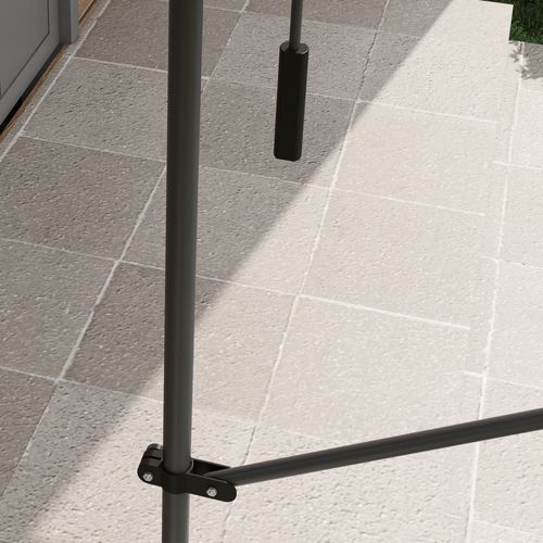 Store Banne Autoportant Manuel Rétractable Réglable Métal Alu Polyester