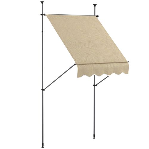 Store Banne Autoportant Manuel Rétractable Réglable Métal Alu Polyester