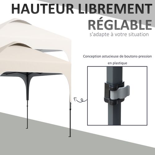 Tonnelle Barnum Automatique Pop-up 2.5 x 2.5 m Et Accessoires