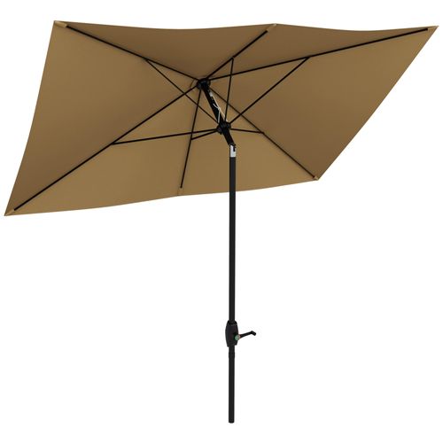 Parasol Inclinable De Jardin 3x2m Alu. Polyester Anti Uv 50+