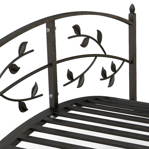 Pont De Jardin - Pont De Bassin Avec Balustrade Motif De Vigne Acier Noir