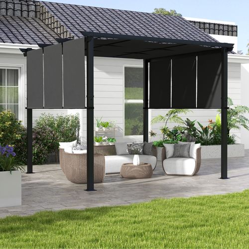 Pergola 3 Toiles Coulissantes - Dim. 2,97l X 2,97l X 2,38h M