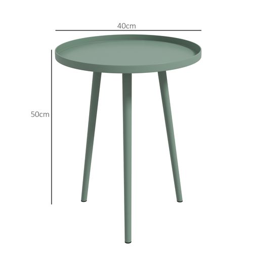 Table Basse De Jardin D'appoint Design Scandinave Ø 40 X 50h Cm Acier