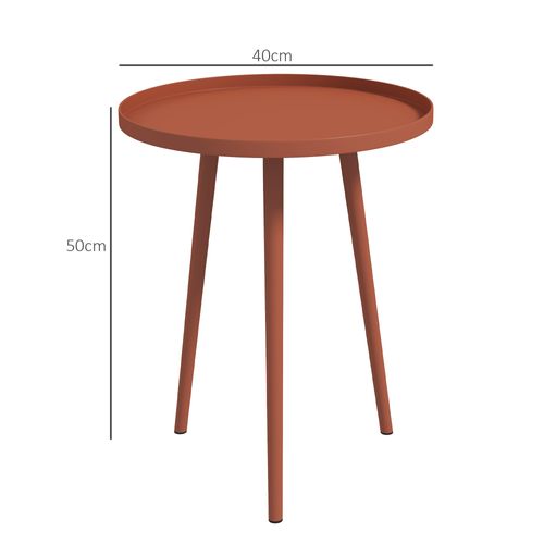 Table Basse De Jardin D'appoint Design Scandinave D. 40 X 50h Cm Acier