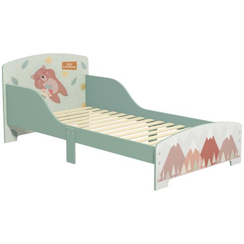 Lit Pour Enfant 3-6 Ans Design Mountain Adventure - Sommier à Lattes Inclus