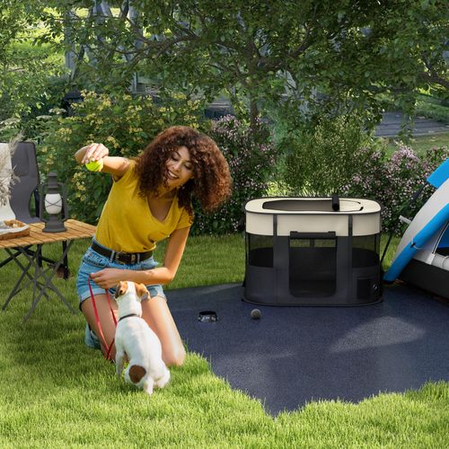Parc Pour Chien Pliable Dim. 94l X 74l X 60h Cm Tissu Oxford