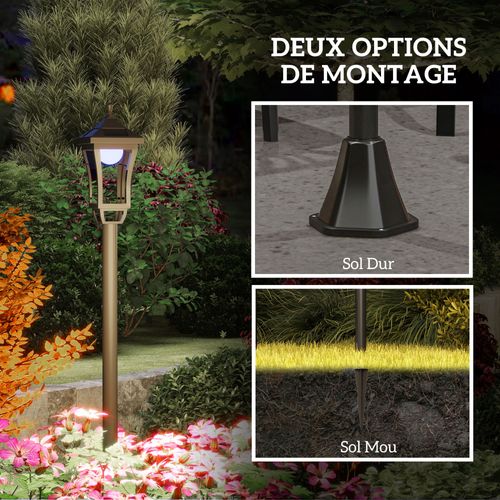 Lampadaire Extérieur Solaire Lanterne - Oldiiz