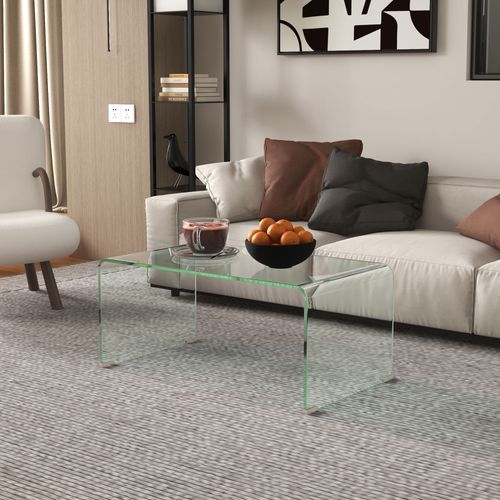 Table Basse Design Contemporain Verre Trempé 10 Mm