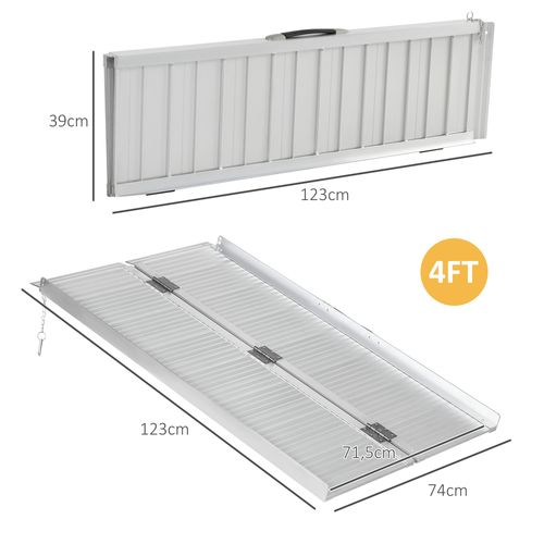 Rampe De Fauteuil Roulant Pliable Max. 270 Kg Alu