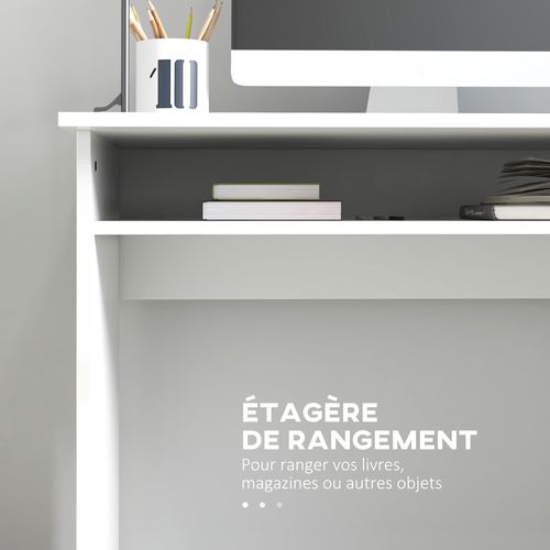 Bureau Multimédia Multi-rangement 1 Étagère