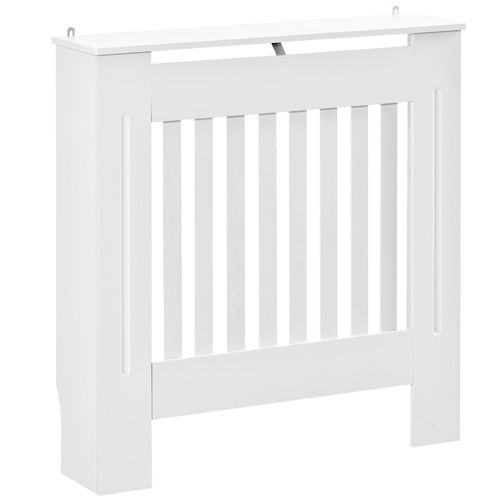 Cache-radiateur - Lattes Verticales - Dim. 78l X 19l X 81h Cm - Blanc