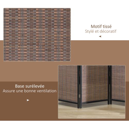 Paravent Séparateur De Pièce Pliable 4 Panneaux - Clozers