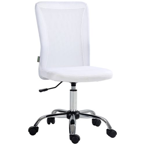 Chaise De Bureau Ergonomique Hauteur Réglable Piètement Chromé Pivotant 360° Revêtement Maille