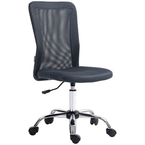 Chaise De Bureau Ergonomique Hauteur Réglable Piètement Chromé Pivotant 360° Revêtement Maille