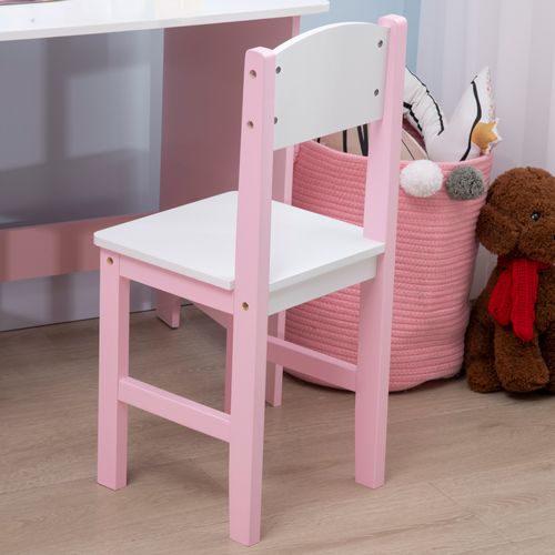 Ensemble Table Et Chaise Pour Enfant Rose Avec Tableau Blanc