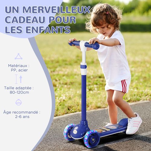 Trottinette Pour Enfants 3 Roues Lumineuses LED