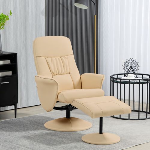 Fauteuil Relax Inclinable Pivotant Avec Repose-pied
