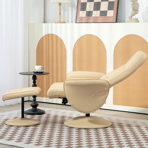 Fauteuil Relax Inclinable Pivotant Avec Repose-pied
