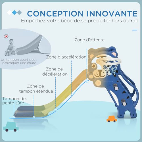 Toboggan Enfant Panier Basket Design Tigre 18-36 Mois Accessoires Inclus