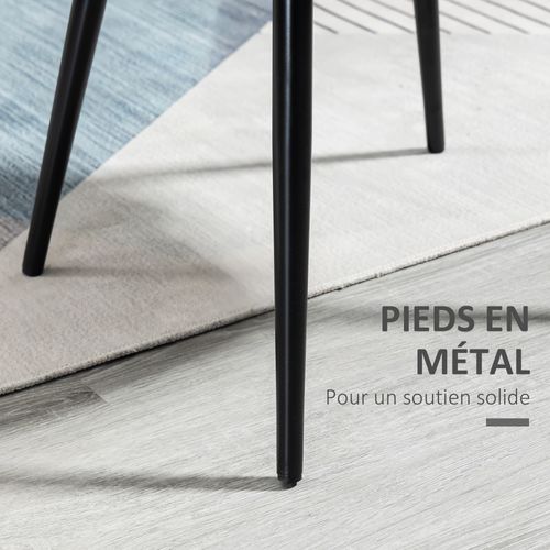 Lot De 2 Chaises De Visiteur Design Scandinave Velours