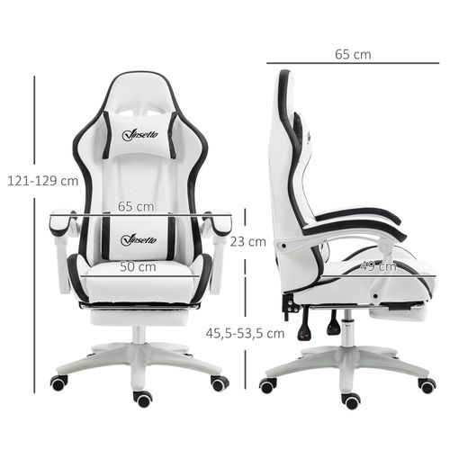 Chaise De Bureau Gaming Inclinable Réglable - Coussins Inclus