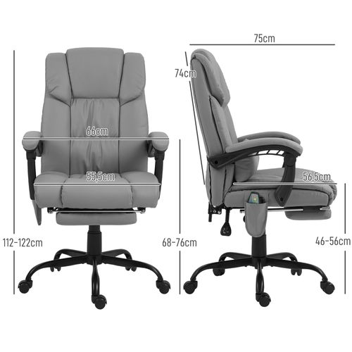 Fauteuil De Bureau Direction Massant Inclinable Réglable