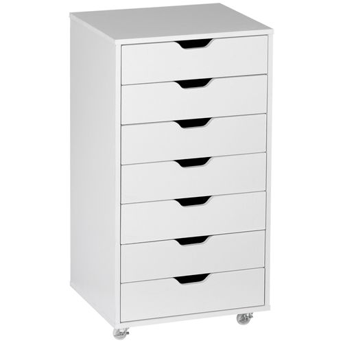 Caisson Bureau 7 Tiroirs - Dim. 47,5l X 39,5l X 90h Cm