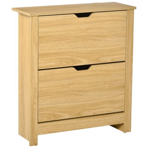 Armoire à Chaussures Portes Abattantes Compartiments