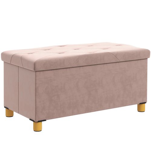 Banc Coffre Style Chesterfield Effet Capitonné Bois Velours