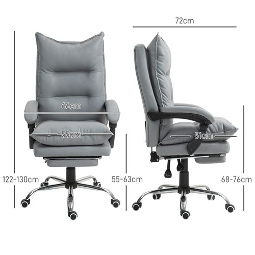 Fauteuil De Bureau Direction Avec Repose-pied Pu