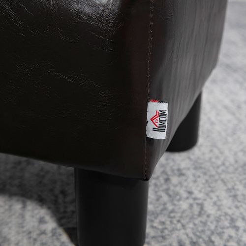 Pouf Repose-pied Charge Max. 100 Kg Synthétique Chocolat