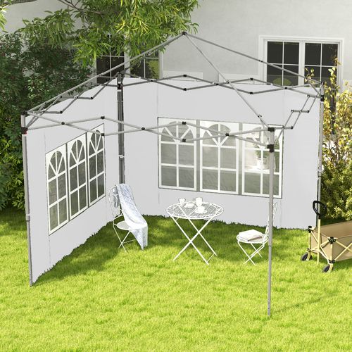 Lot De 2 Parois Latérales Tonnelle 3 X 3 M Ou 3 X 4 M - 295 X 195 Cm