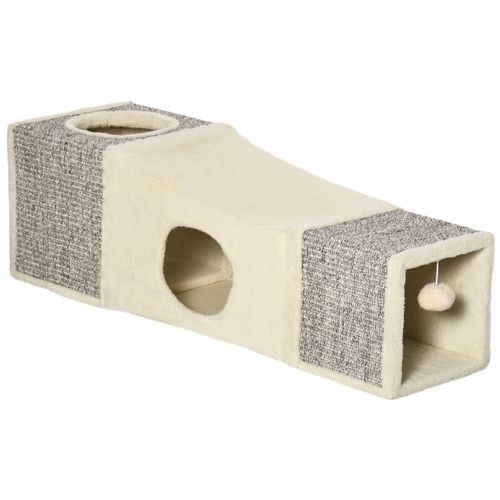 Tunnel Grattoir Niche Modulable Pour Chat 3 En 1