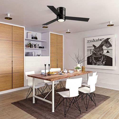 Ventilateur De Plafond LED - 3 Pales, 3 Vitesses, Timer - Télécommande